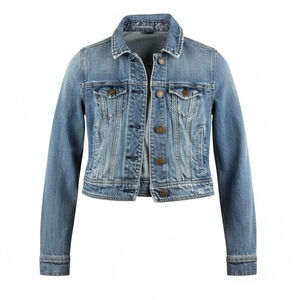 American Eagle Crop Jean Jacket Size XS Blue